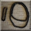 J18. Hematite necklace and bracelet. 